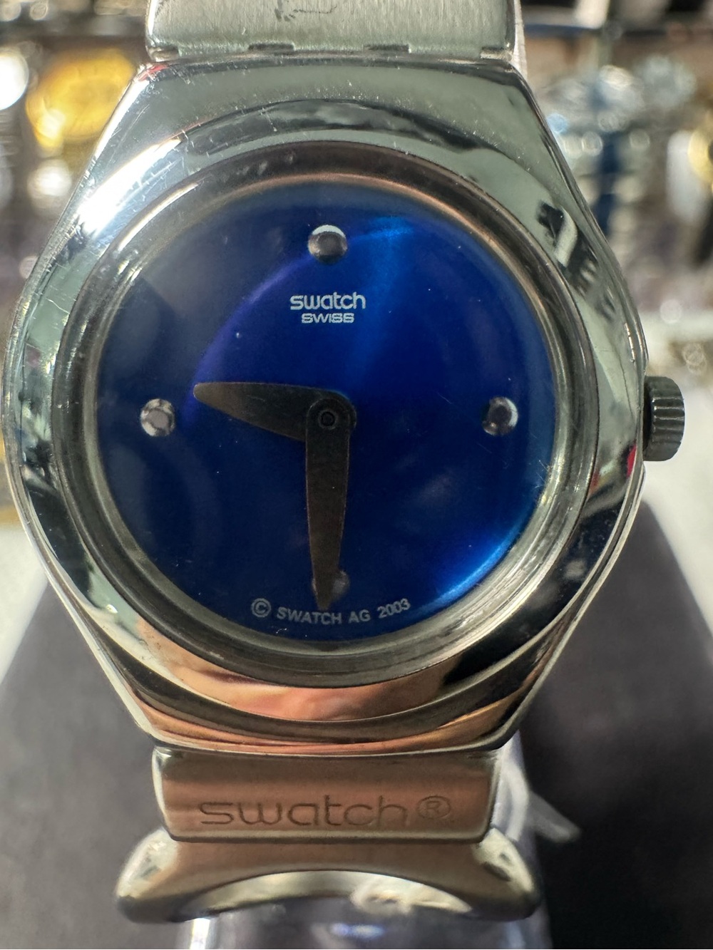 Swatch Swiss woman Blue Dial Stainless Steel Watch